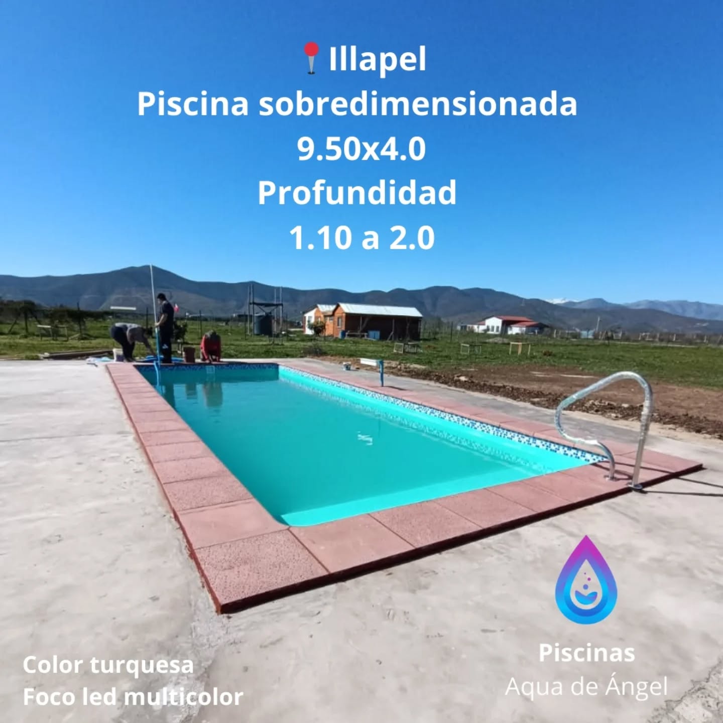 Instalación en Illapel de Piscinas Aqua de Angel en Illapel
